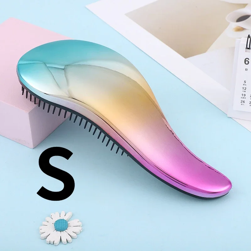 Hair Comb Curly Hair Brush Hair Brush Comb Hair Comb Set Colorful Hair Brush Children and Women Shiny Anti-knot TT Hair Comb Reduce Loss Detangling Brush Scalp Massage Comb