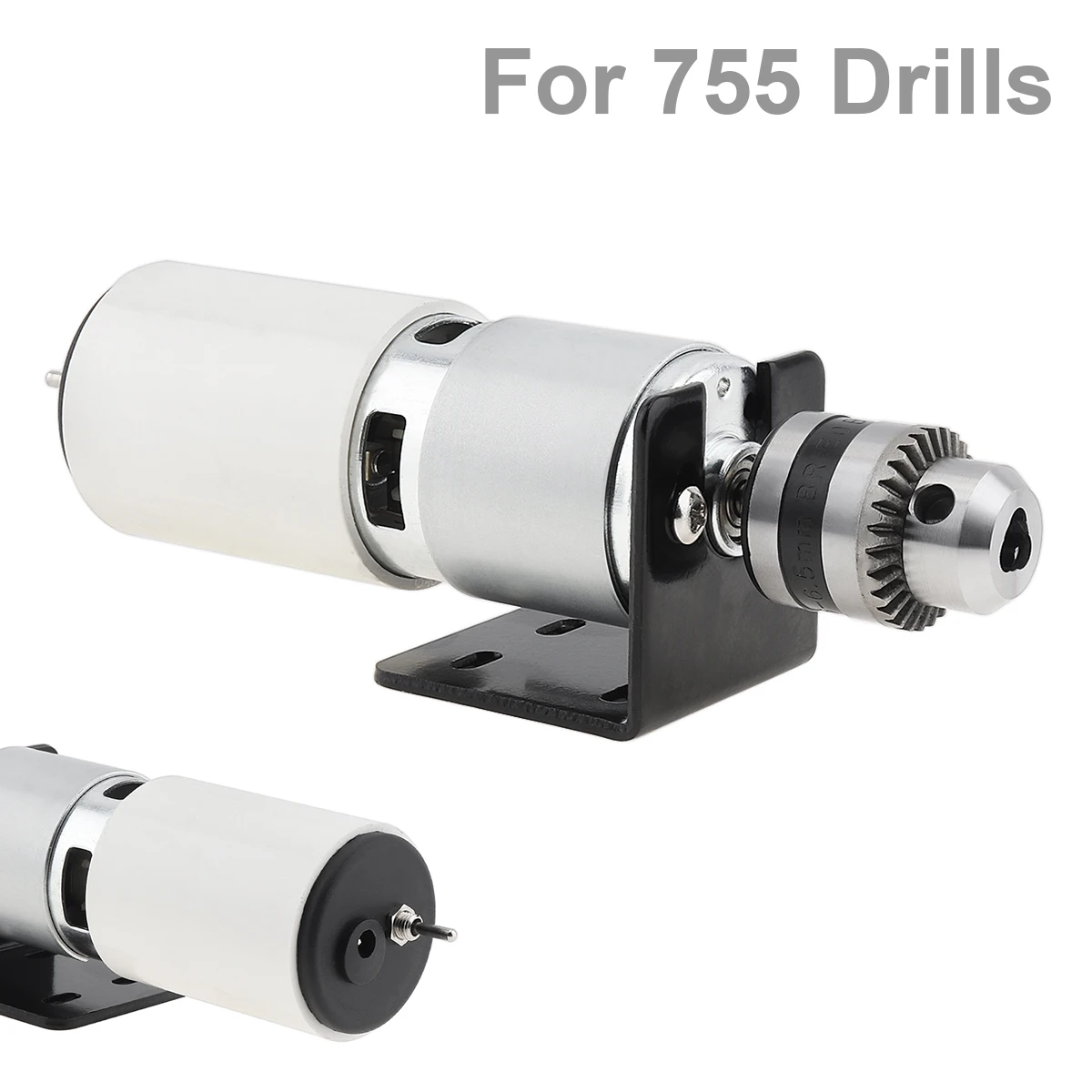 775 Motor Table Drill Positive Inversion Lathe Press Motor with B10 Drill Chuck and Mounting Bracket for Milling Machine tsl rotary table hv 5 3 jaw chuck dividing plate complete set for milling