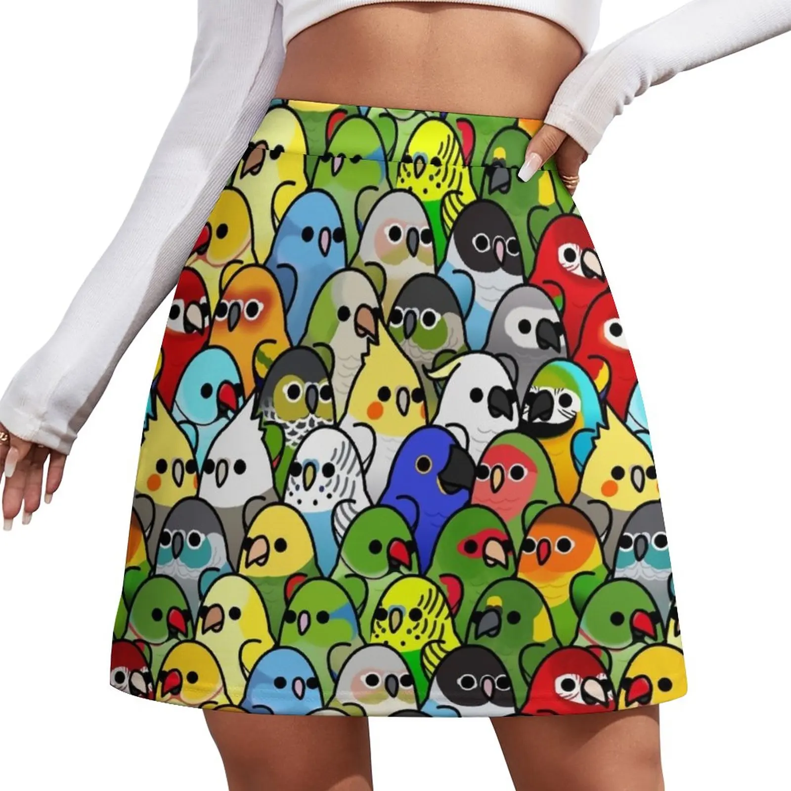 

Too Many Birds! Bird Squad Classic Mini Skirt skirt women korean style skirt for women