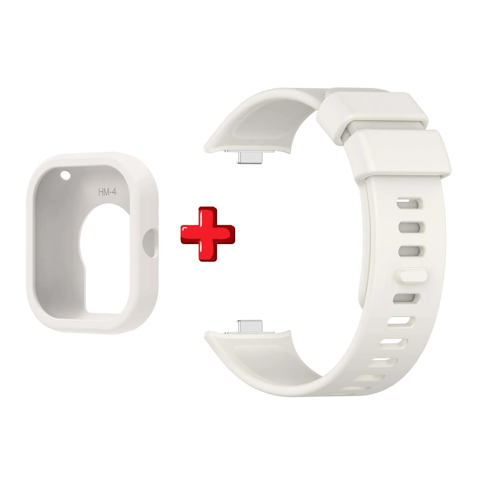 Silicone Watch Strap with Protective Case and Shockproof Screen Protector Cover