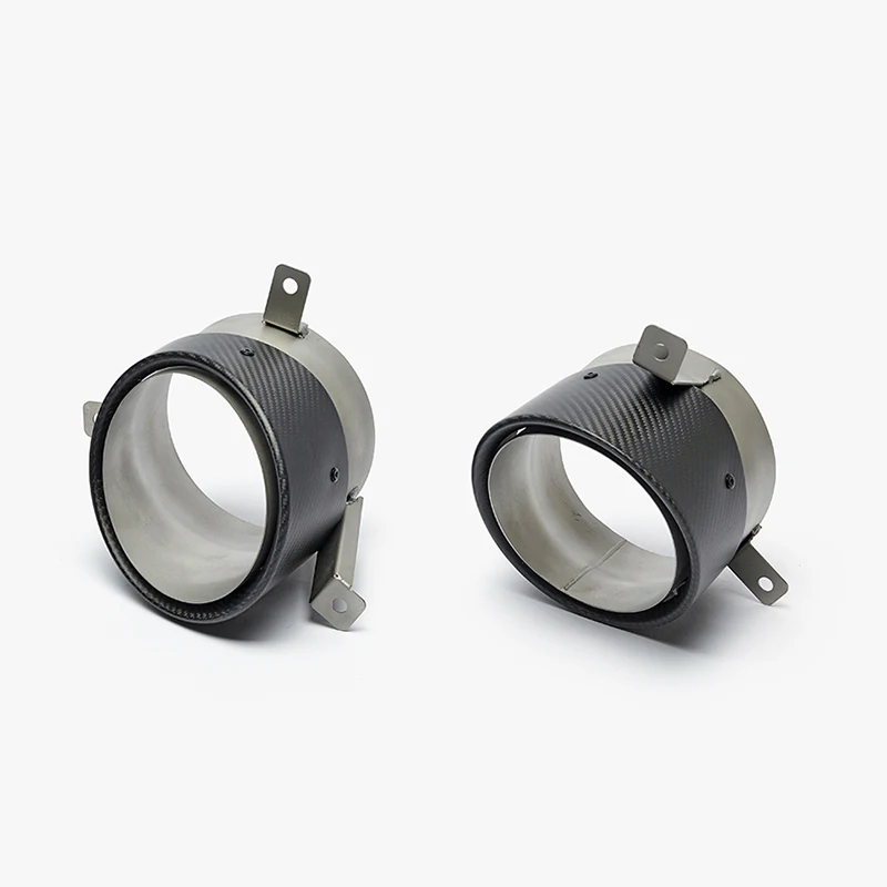 

1 пара наконечников для выхлопной трубы Audi R8 V10 2007-2012 из углеродного волокна