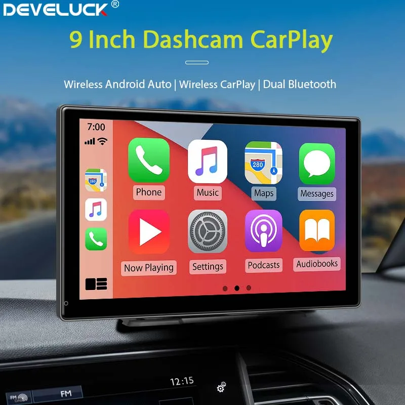 develuck-9-inch-carplay-mp5-portable-smart-player-monitor-supports-wireless-android-auto-carplay-dual-bluetooth-music-aux-usb-bt