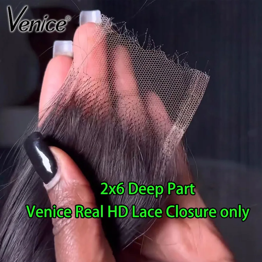 Venice Deep Part 2x6 HD Lace Closure Straight Virgin Human Hair Frontal