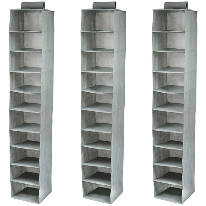 

Hat Rack 10 Shelf Hanging Closet Hat Organizer For Hat Storage-Protect Your Caps & Keep Them In Great Condition(3 Pack)