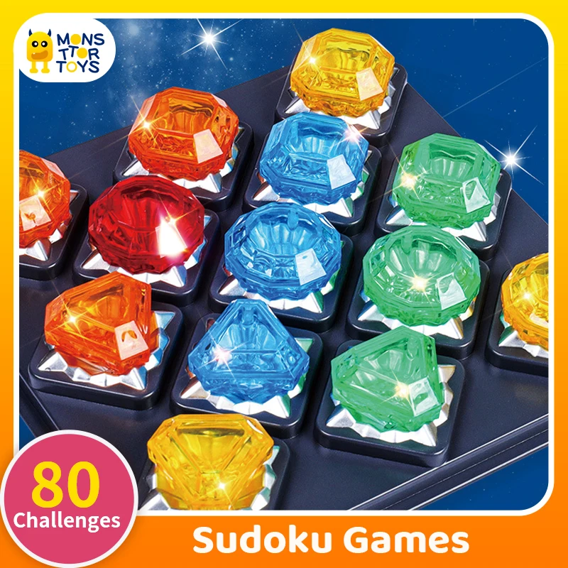 Children Education Learning Toys Diamond Exploration Sudoku Games 80 Challenges Puzzle Board Game Logic Thinking Training Game 65t37 c09 t con board for vz656100 d65 d2 65k6300 pw t650hvn12 2 55 65t37 c03 65t37c09 logic board