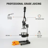 Presse-agrumes manuel en acier inoxydable, presse-citron et presse-orange robuste en fonte avec levier pour cuisine et bar 5
