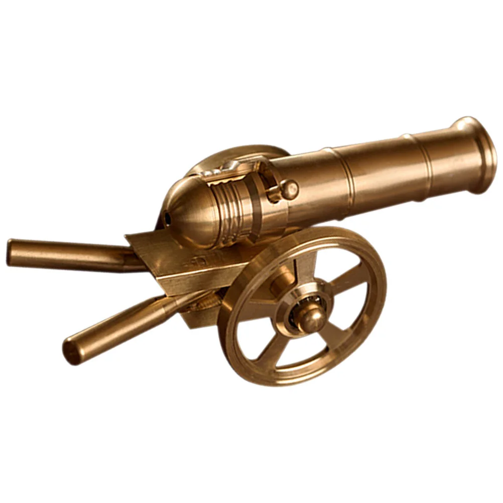 

Small Brass Cannon Decor Cannon Model Souvenir Decompression Toy Desktop Ornament Home Office Handicraft Kids Gifts