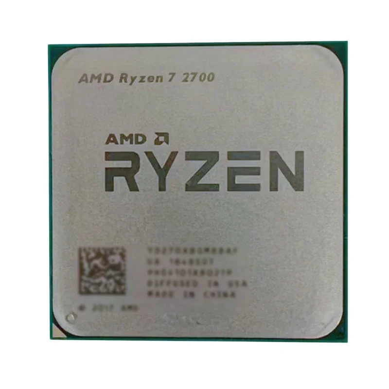 AMD 라이젠 7 2700 프로세서 8코어 16스레드 3.2GHz 기본 속도 4.1GHz 최대 부스트 속도 AM4 소켓 16MB L3 캐시 12nm 65W TDP 데스크탑 CPU