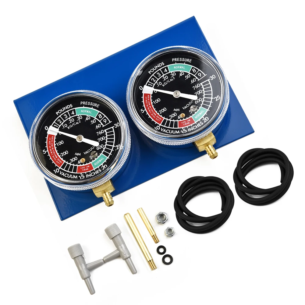 

With Hose Vacuum Gauge Balancer 2pcs Connectors Kit Carburetor For 2-cylinder machines Synchronizer Durable Portable