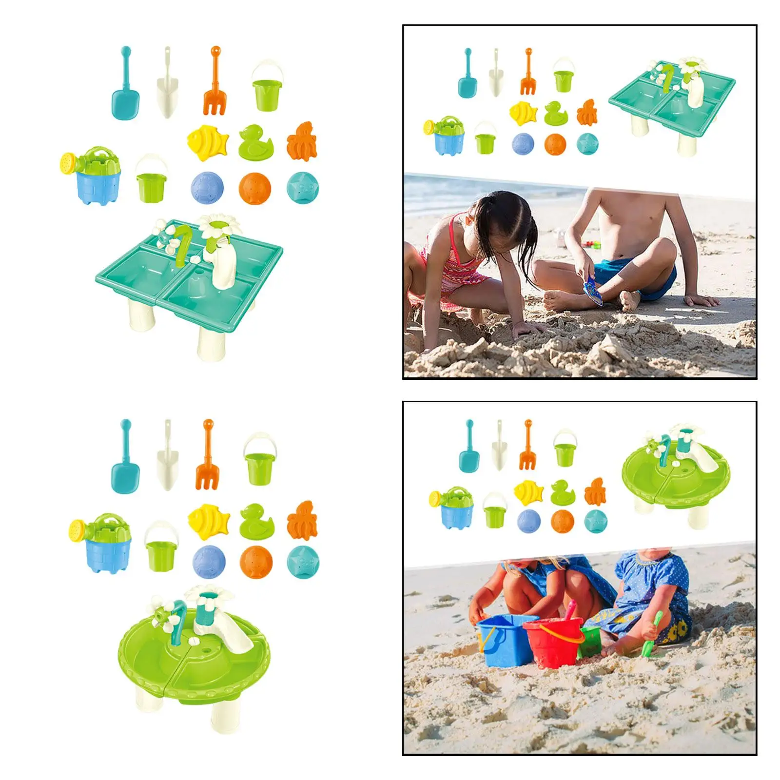 13x kid water Table, Sandbox Table for Outdoor Activity, Sensory Play Table Sand 4