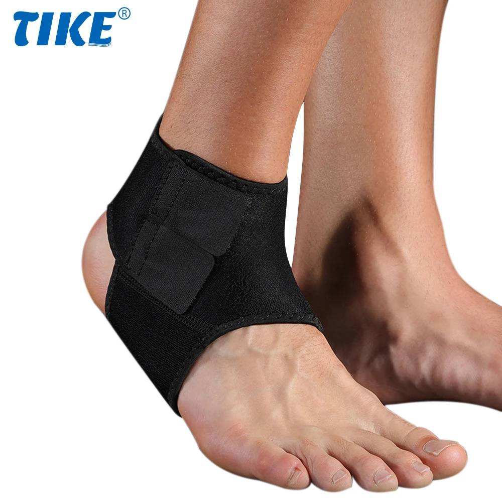 

TIKE 1PC Ankle Brace Compression Sleeve Adjustable Non-Slip Ankle Support for Comfortable Fit,Open-Heel Wrap To Relieve Pressure