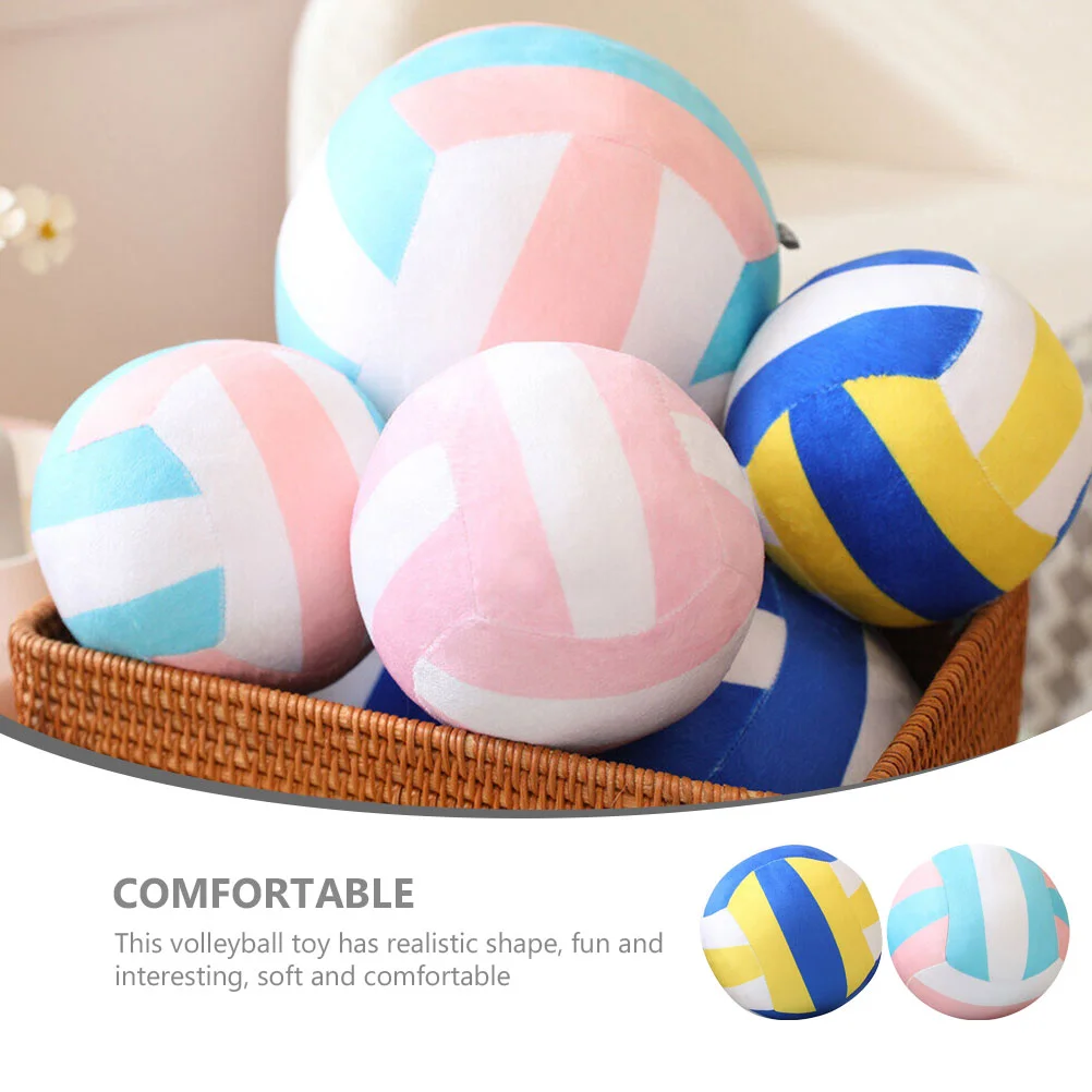 2 Pcs Volleyball Plush Toy Soft Sports Decor for Girl Bedroom Gifts Lovers Ornaments Accessories Cloth Girls Boy Teen 5