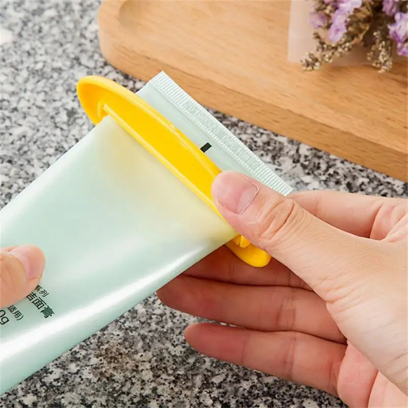 Toothpaste Squeezer Tooth Paste Holder Oral Care Bathroom Tools Tube Cosmetics Press Facial Cleanser Rolling Squeezing Dispenser 3