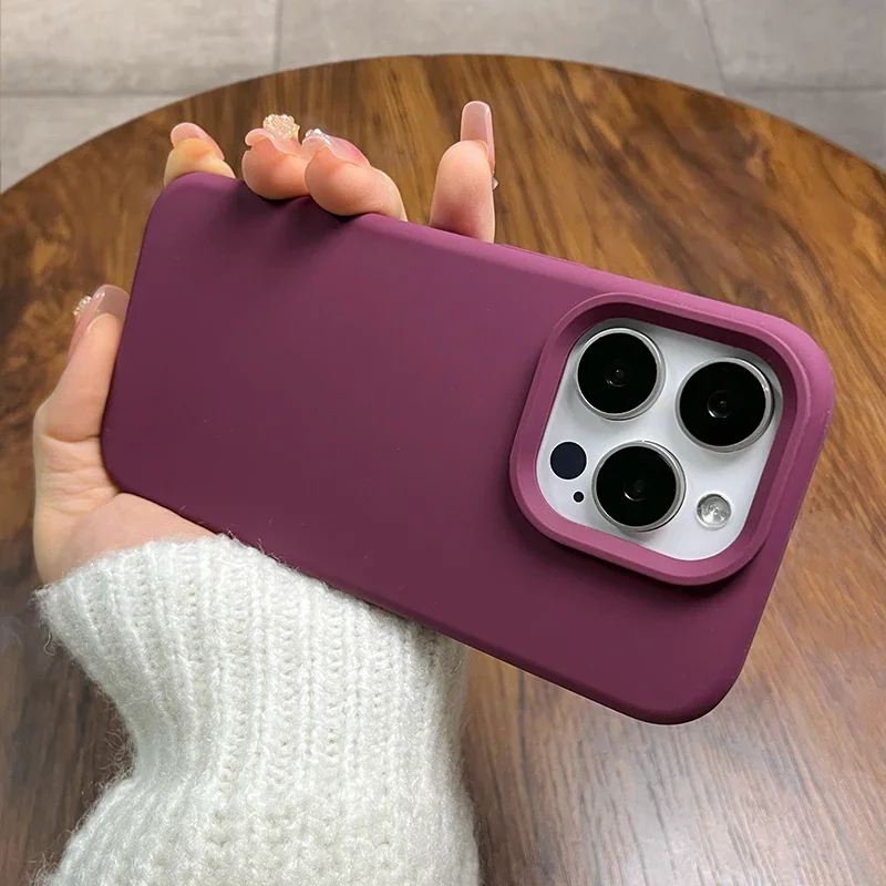 Genuine Liquid Silicone Rugged Phone Case - Titanium Gray Shockproof Soft Back Cover