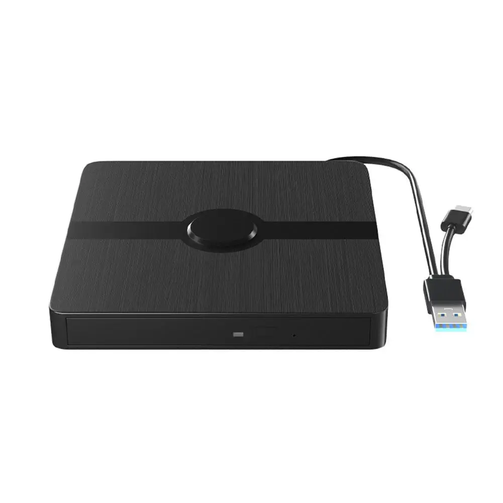 External DVD Drive USB 3.0 Type-c 3D Portable Mobile Optical Drive CD DVD Burner Player Card Reader For Laptop Windows 11 M H6K5