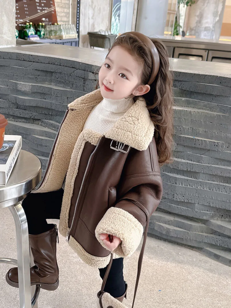 Kids Fleece Padded Coat Winter Jacket