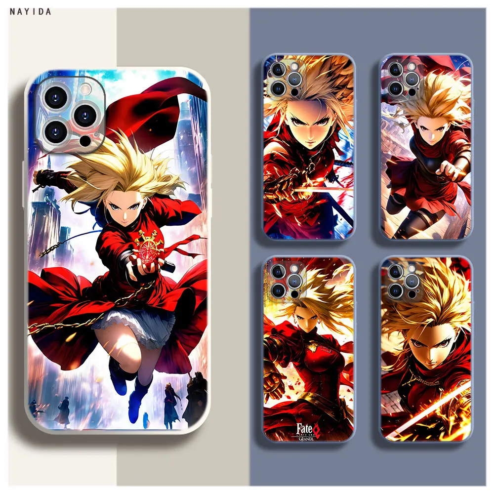 

Phone Case For Iphone 15 14 13 11 12 Mini Pro Max TPU Bag Soft Silicone New Cover Fate Series Grand girl Anime