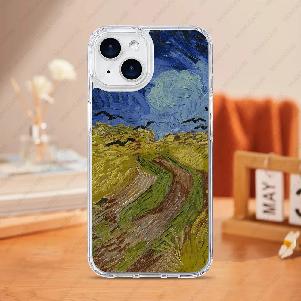 Van Gogh's Landscape Art Shockproof 2-in-1 Protective Case with Bumper Guard