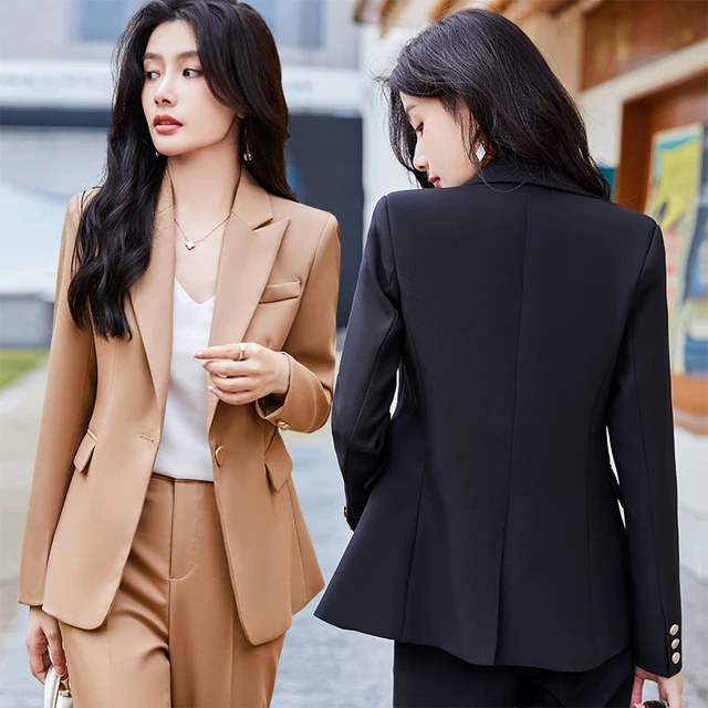 Fashion Women Pant Suits Office Lady Work Uniforms Business Formal Pants Blazer  Set Casual Trousers Jacket Suit Female Clothes - AliExpress