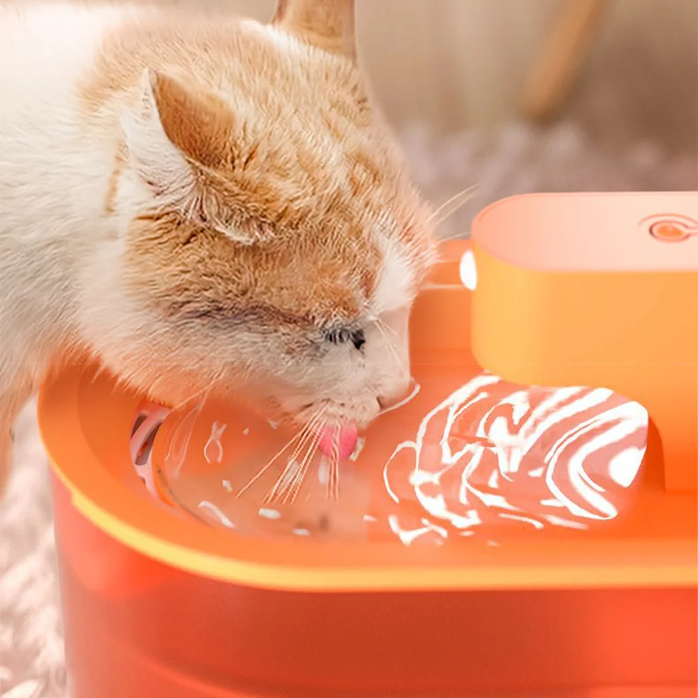 Wireless Sensor Pet Water Dispenser Cat Water Fountain Auto Filter Usb Silent 1.8L Recirculating
