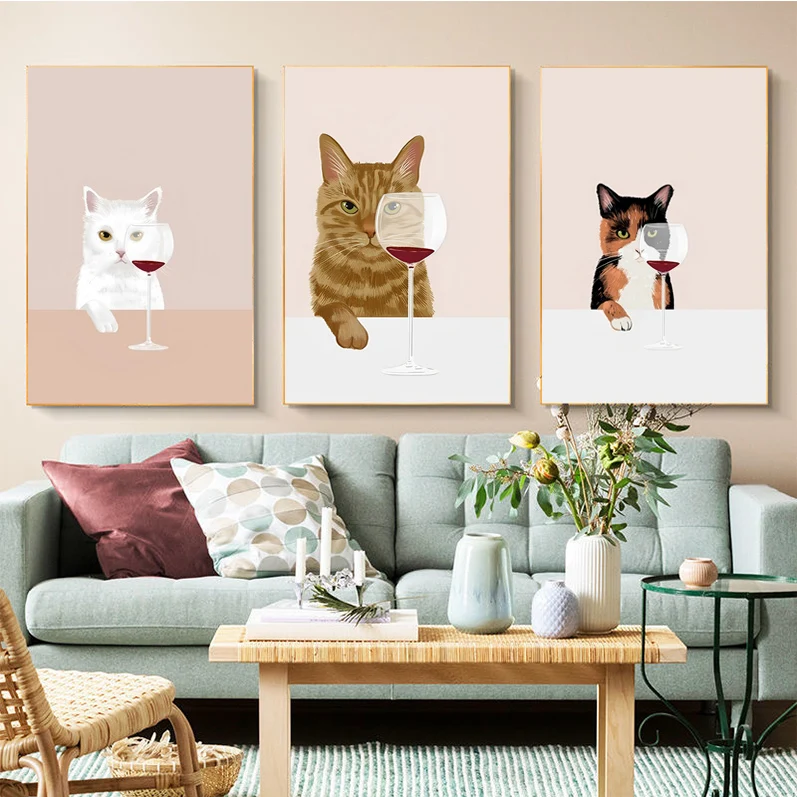 

Black White Cats Classic Vintage Posters Vintage Room Home Bar Cafe Decor Vintage Decorative Painting