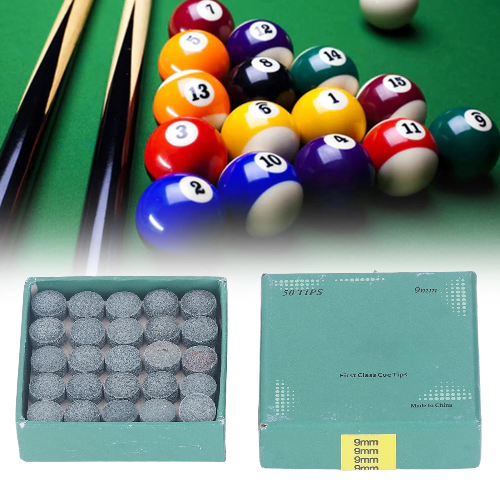 Embouts de queue de billard en cuir, 50 pièces, pointe de bâton de billard de qualité B, outil de remplacement pour un usage quotidien, entraînement acheter à prix bas - livraison gratuite