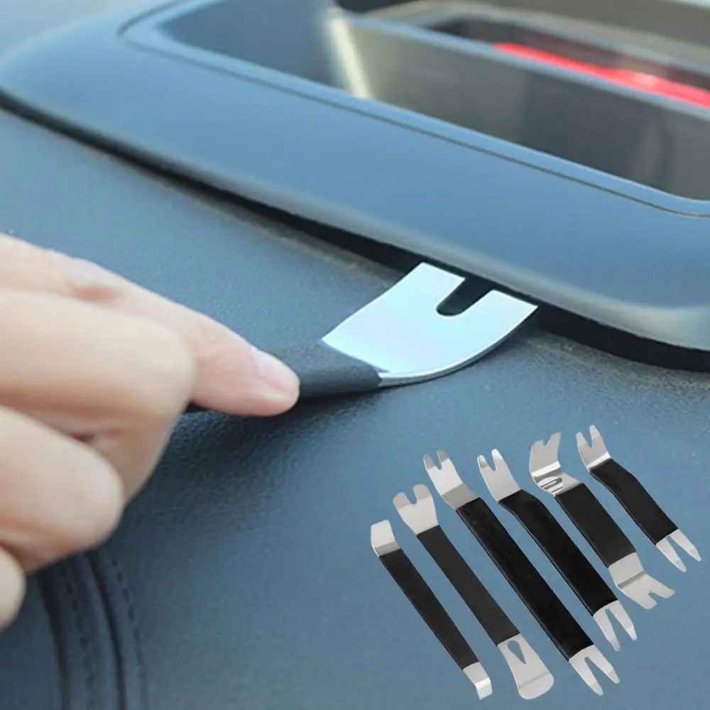 Auto Trim Removal Tool Kit 6X Automotive Trim Removal Tool Set Trim Tool Kit Multi-Function Auto Body Tools for Car Door Clip