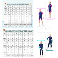 Children's 3mm Neoprene Wetsuit Warm One-piece Long Sleeve Diving Suit Cold Proof Sunscreen Surfing Swimming Snorkeling Swimsuit 2