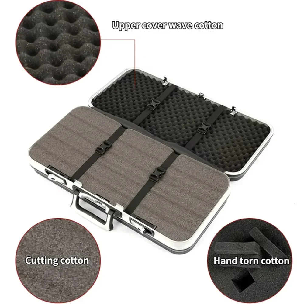 90cm Thickened Code Tool Case with Waterproof Wear-resistant Shockproof Pre Cut Foam for Sniper Rifles Instrument Box Golf Bows 3
