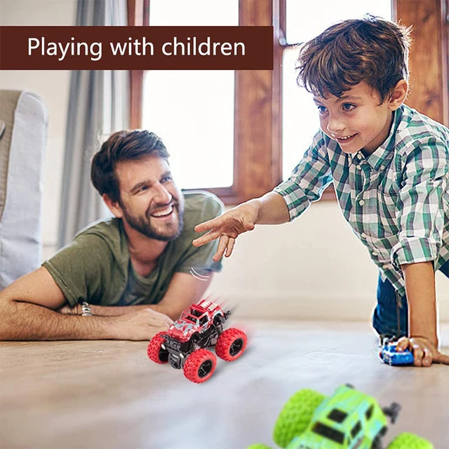 Coche de juguete de rotación inercial para niños, vehículo todoterreno de tracción en las cuatro ruedas, SUV, coche de carreras - Imagen 5