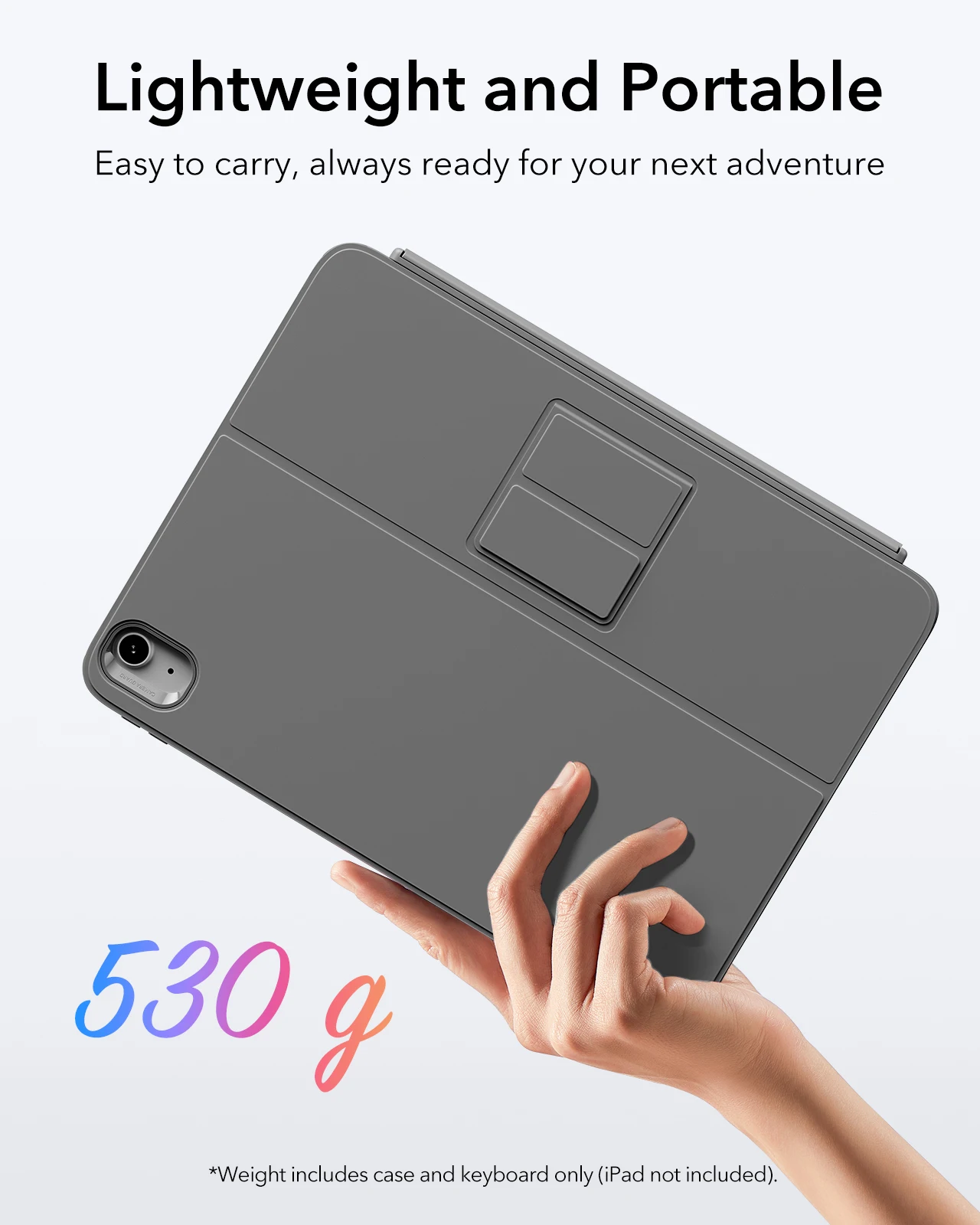 ESR iPad 11th (A16) 2025/10th Gen Flex Keyboard Case UltraLight