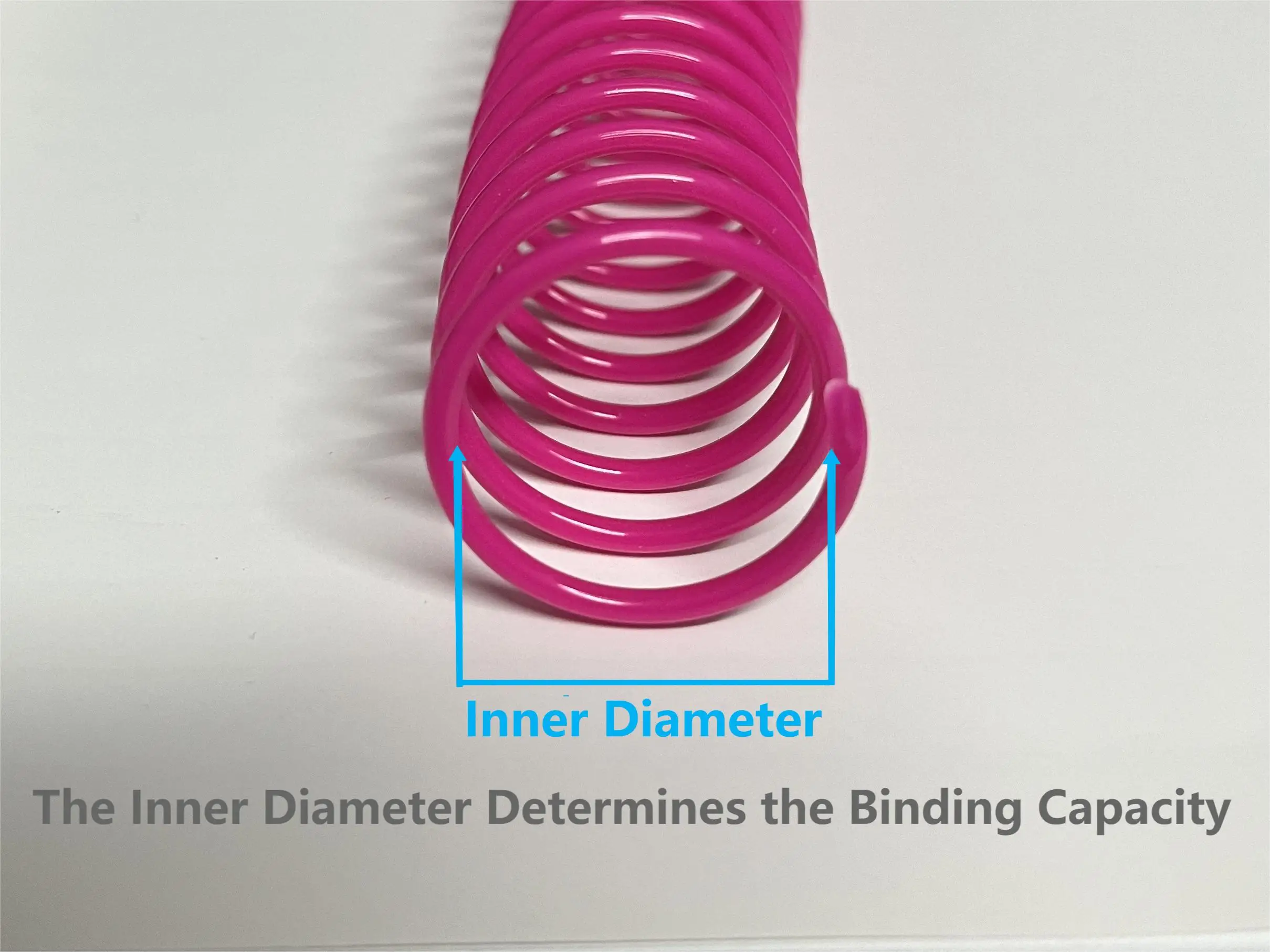 Diameter15mmPlastic Spiral Binding Coil Loose-leaf 46 Holes Pitch 4:1 Colorful Single Coil Spring for A4 Notebook Binders 10PCS