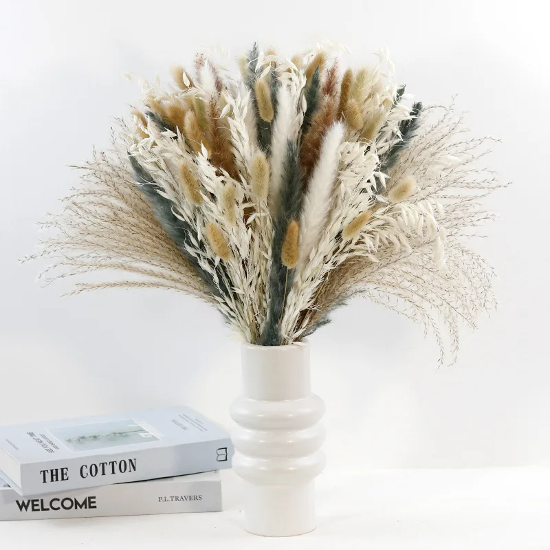 

1 Set Pampas Grass Dry Flowers Wedding Accessories Home Supply Tv Table Decorations Party and Decoration Natural Bouquet Plants