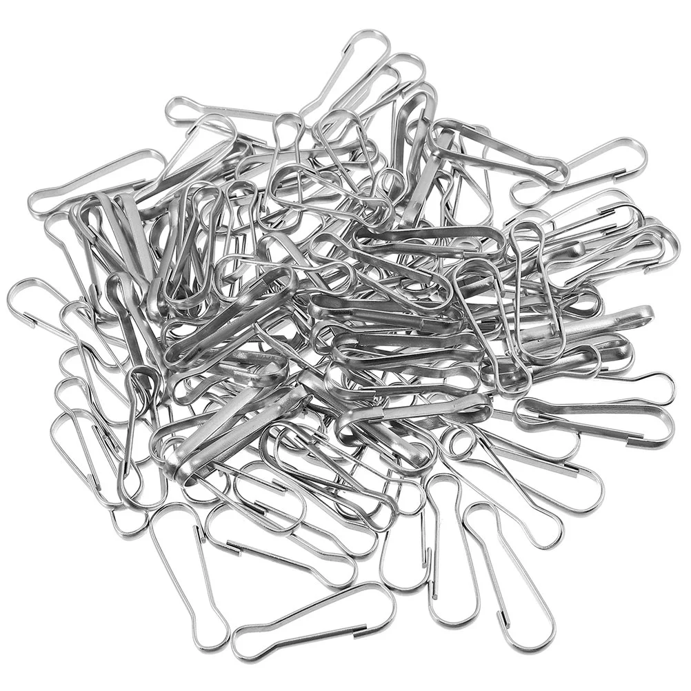 

30 Pcs Stainless Steel Keychain Rings Lanyard Clips Metal for Hanging Carabiner Hook Hooks Flag Pole Snap