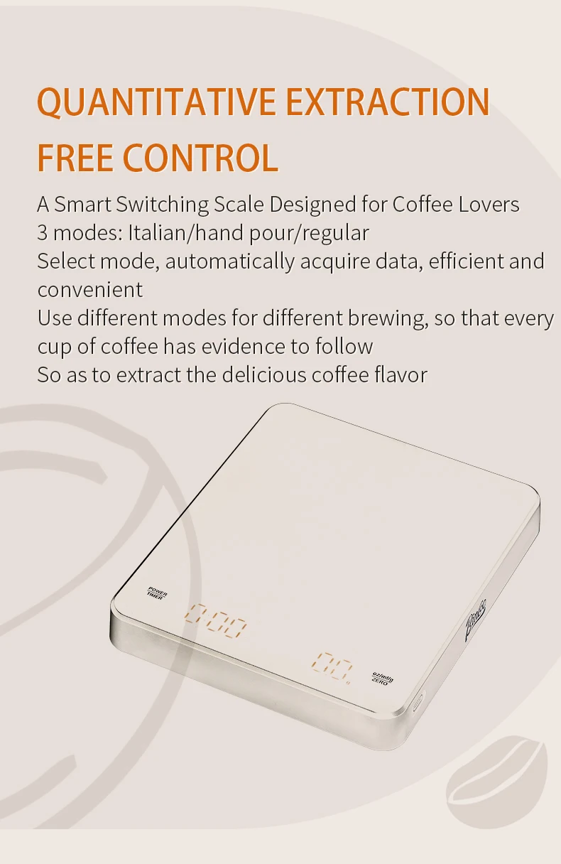 Description Picture 5 of itemBincoo LED Digital Kitchen Coffee Scale High Precision Cyclic Rechargeable Espresso Electronic Scale Home Barista Accessories