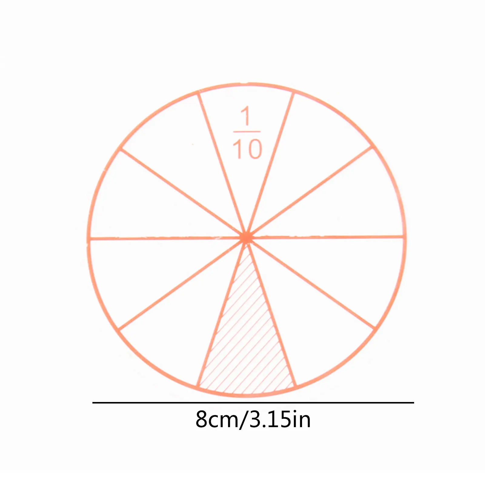Math Fractions Circles Toy Plastic Numbered Fractions Circles Math Chips Mathematics Number Toy Learning Teaching Aids 12pcs/lot