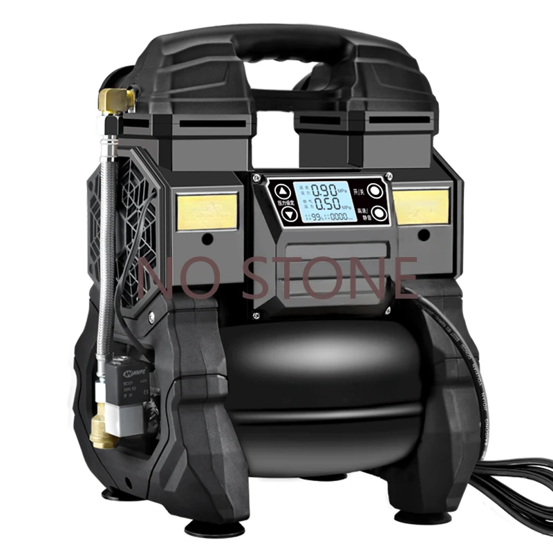 

1200W Brushless Inverter Air spray paint air pressure tank Compressor Portable oil-free silent air pump woodworking