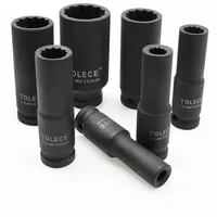 Impact Pneumatic Socket Torx Head 1/2" Drive Metric Metric Air 12 Point Socket Wrench Head Car Auto Truck Wrench Repair Too 1