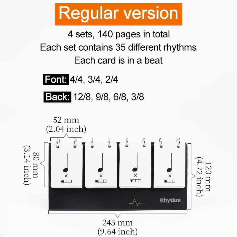 Rhythm Practice Card Visual Music Flash Card Note Training Music Teaching Props For Musical Instrument Piano Drum Guitar musical instruments accessories,music chord tool