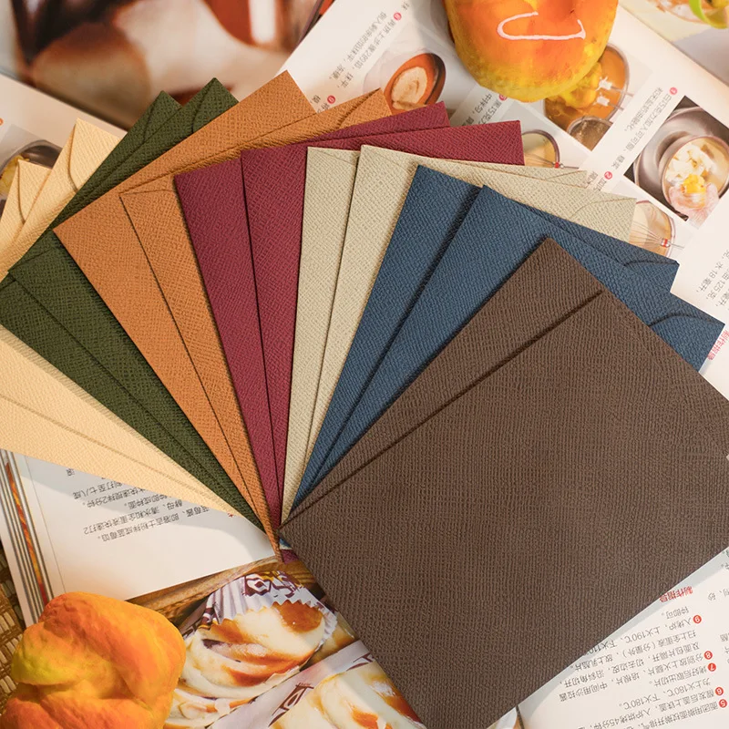 10pcs Vintage Color Envelopes Letter Writing Stamp Wax Seal Stickers Postcards Wedding Gift Wrap Envelopes Korean Stationery kraft paper envelopes window envelopes mailing envelopes mini envelopes