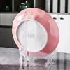 2/3/4 Inch Plastic Plate Display Stand Foldable Kitchen Dish Tableware Display Stand Picture Frame Holders for Home Table Decor 2