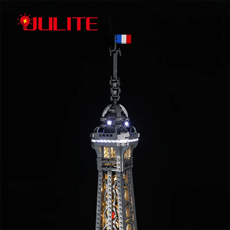 크리에이터 엑스퍼트 10307 에펠 타워 빌딩용 LED 조명 키트, DIY 장난감 세트, 램프 + 배터리 박스 만 포함, 빌딩 블록 미포함