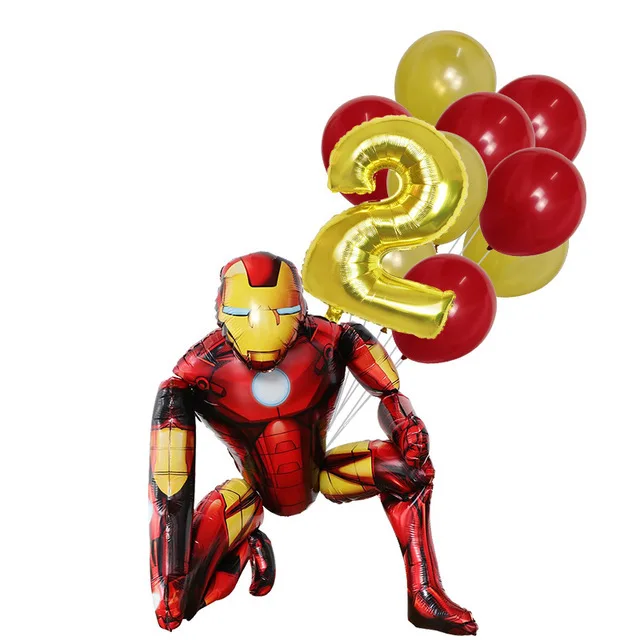thumbnail image 1 of Globo de aluminio de superhéroe Spiderman para fiesta temática de cumpleaños infantil, decoración para baby shower, juguete inflable para niños, suministros de globos de aire, 1 of 5