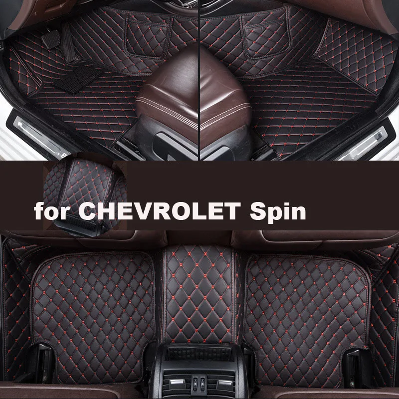 

Autohome Car Floor Mats For CHEVROLET Spin 2019 Year Upgraded Version Foot Coche Accessories Carpetscustomized