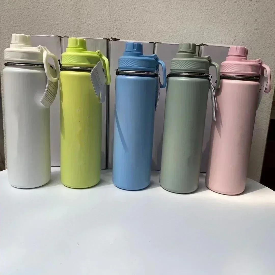 710ML Insulated Water Cup Sports Bottle Water Bottles Stainless Steel Pure Titanium Vacuum Portable Leakproof Outdoor Cup