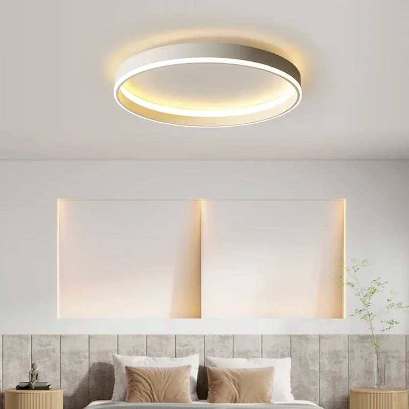 Plafoniere a Led circolari nordiche per soggiorno armadi da balcone camera da letto lampada da soffitto decorazioni per la casa lustro illuminazione per interni