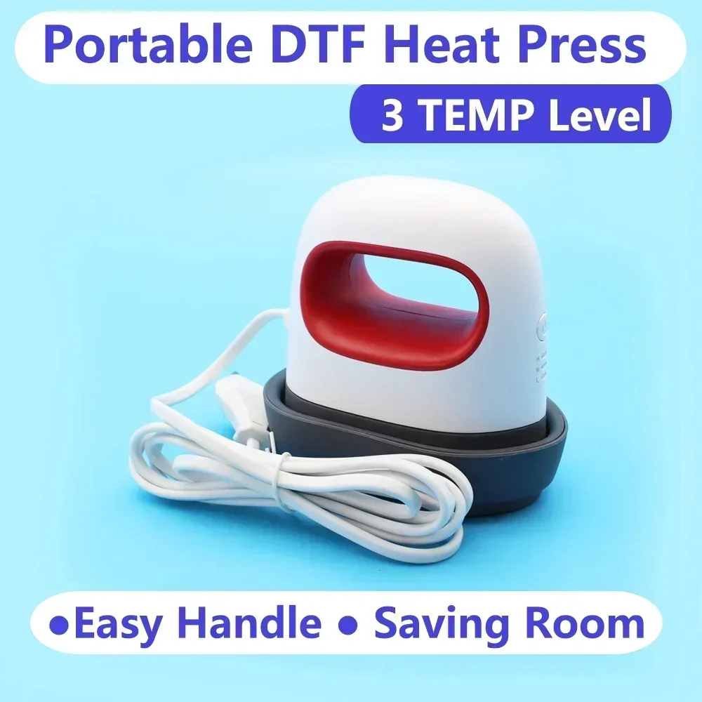 Mini Dtf Heat Thermal Press Iron Machine TShirt Printing Heating for Direct To Film Print Mini Heater Heating Plates for Dtf Kit