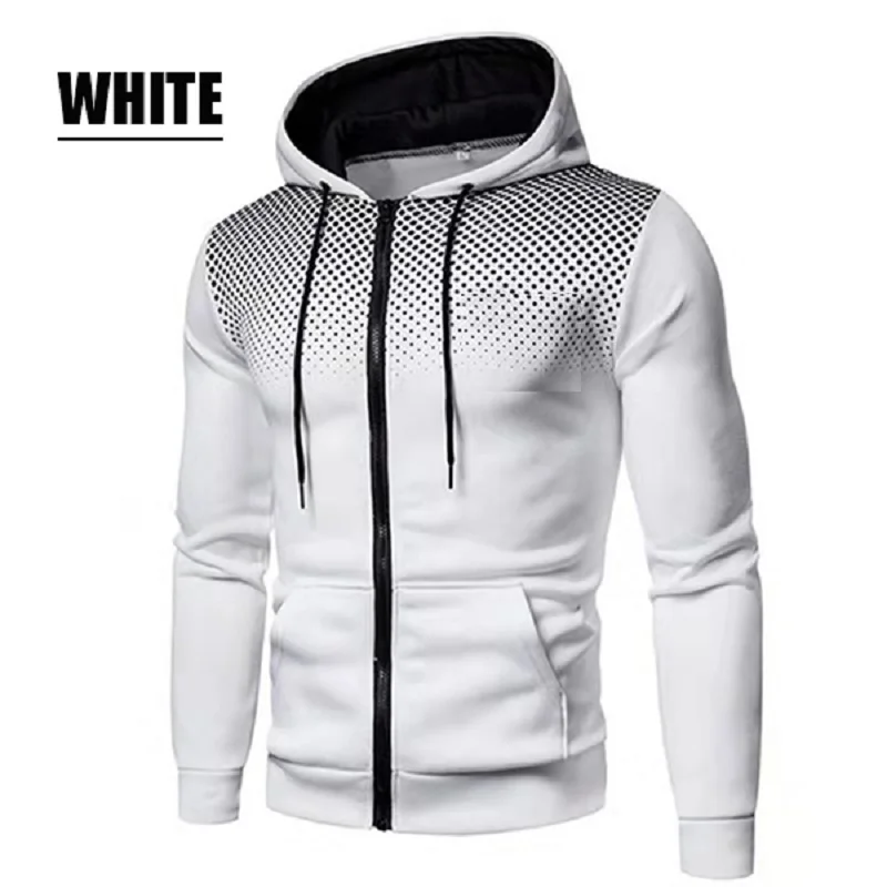 Zip Up Hoodie Autumn and Winter Casual for Men All Elite Wrestling with Pocket Printing Sweater Sportwear