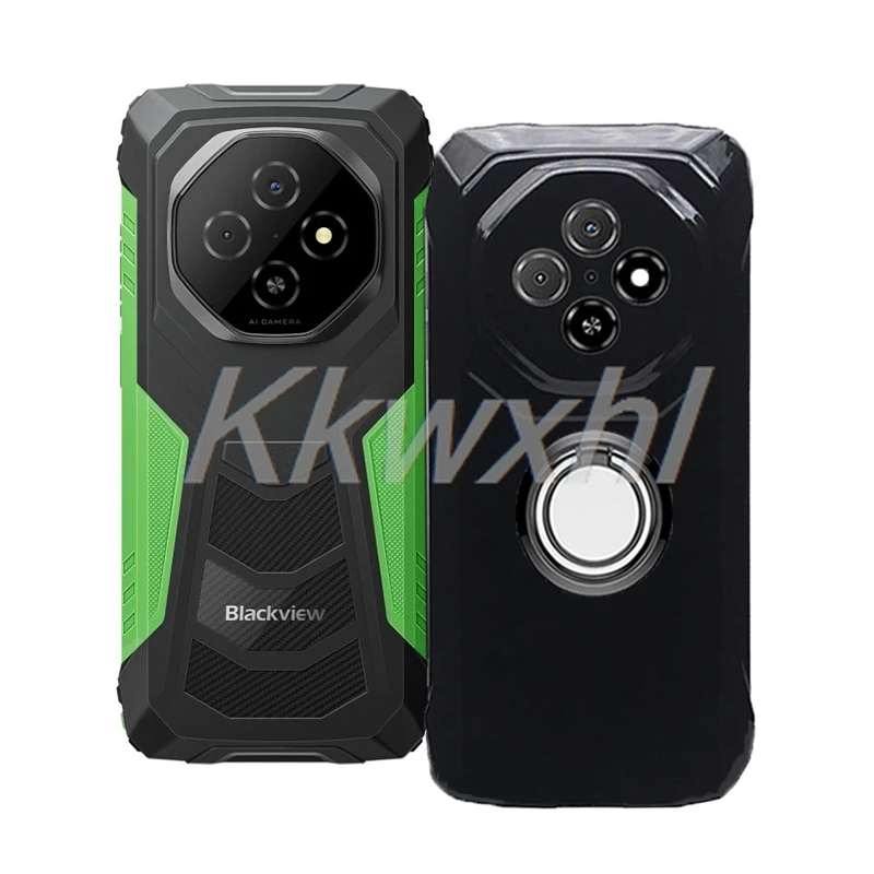 Premium Shockproof Phone Case with Back Ring Holder - Soft Protective Cover for Blackview Fort Series