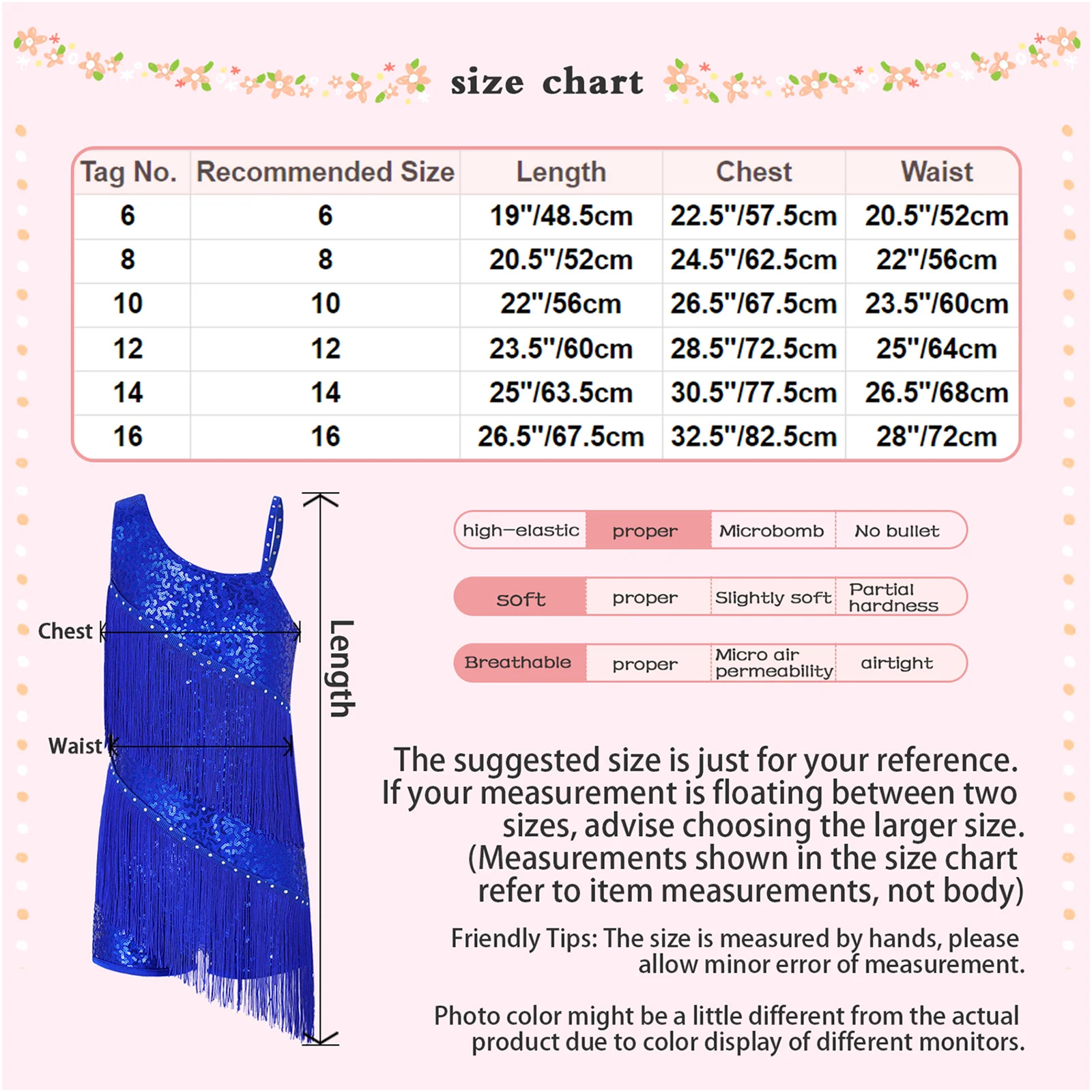 Dance Dress Dance Bodysuit Shiny Sequins Latin Ballroom Fringe Chacha Rumba Tango Salsa for Kids Girls